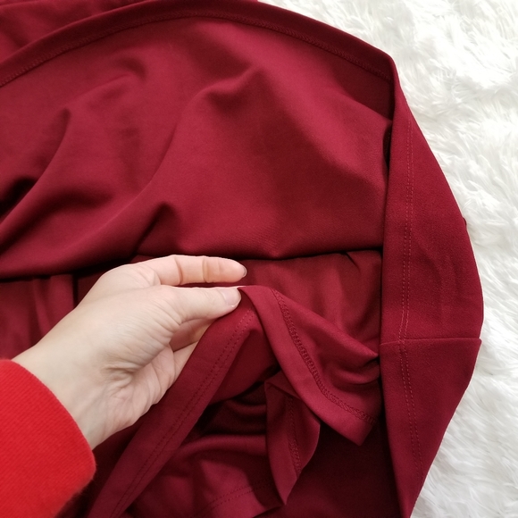 NWT Lulu's wine red cutout skater dress - Picture 5 of 7